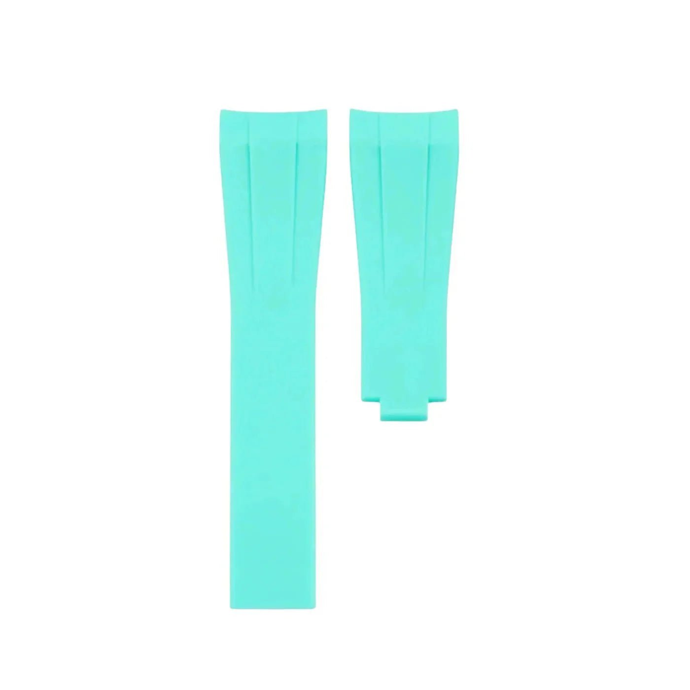 Faltschließe Kautschukarmband für Rolex Day - Date II 41mm – Türkis - Helvetus DE