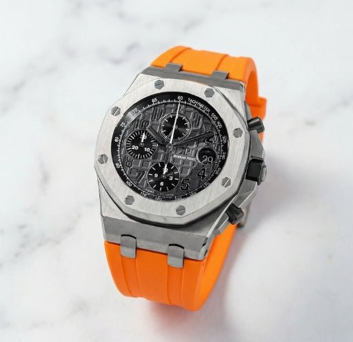 Kautschuk Armband - für alle Audemars Piguet Offshore 42mm - Orange - Helvetus DE