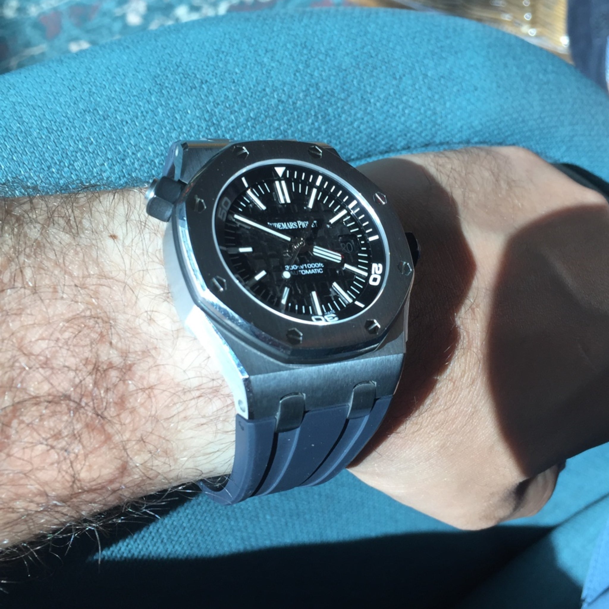Kautschuk Armband - fur alle AP Offshore Diver - Dunkel Blau - Helvetus DE
