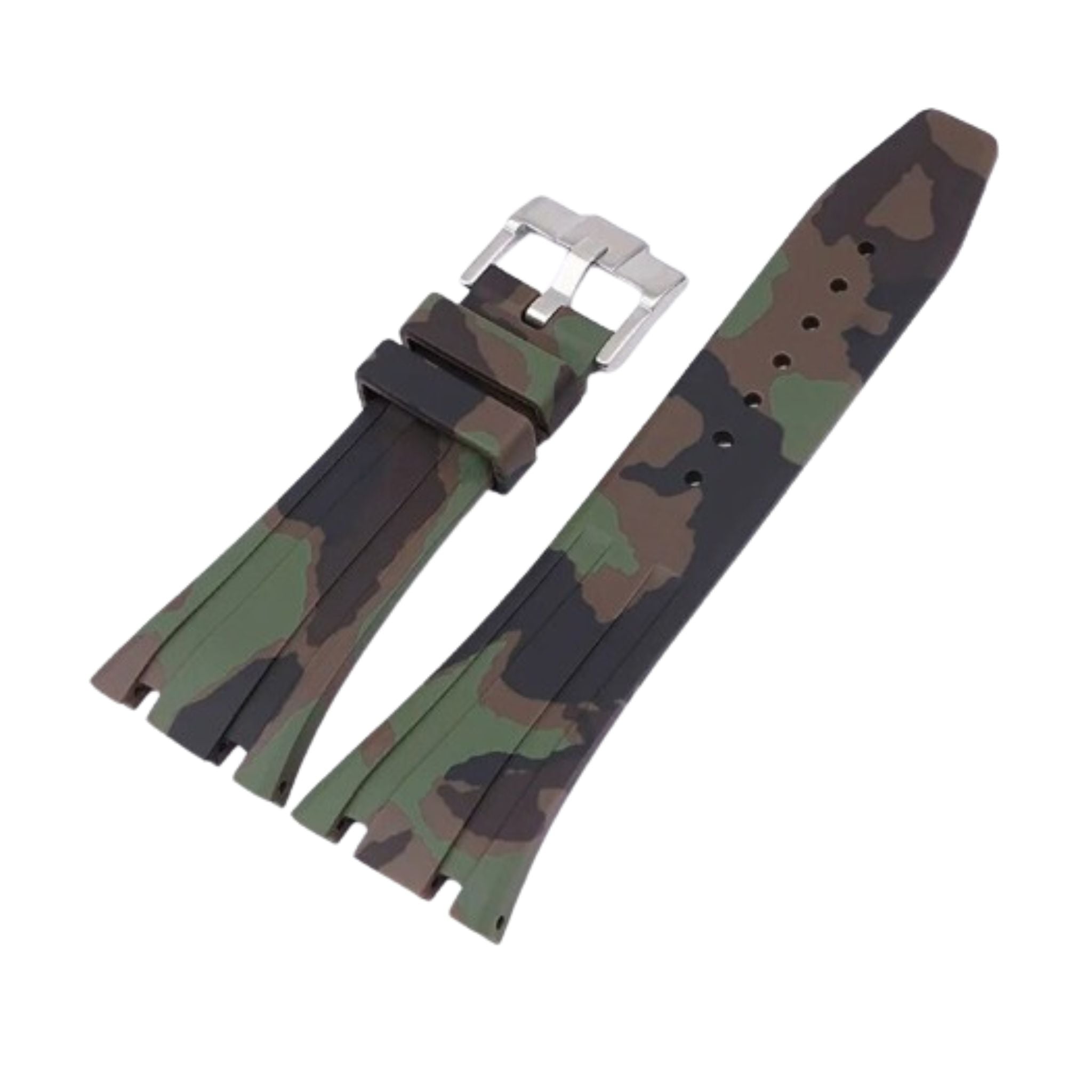 Kautschuk Armband - fur alle AP Royal Oak 41mm - Militär Camouflage - Helvetus DE