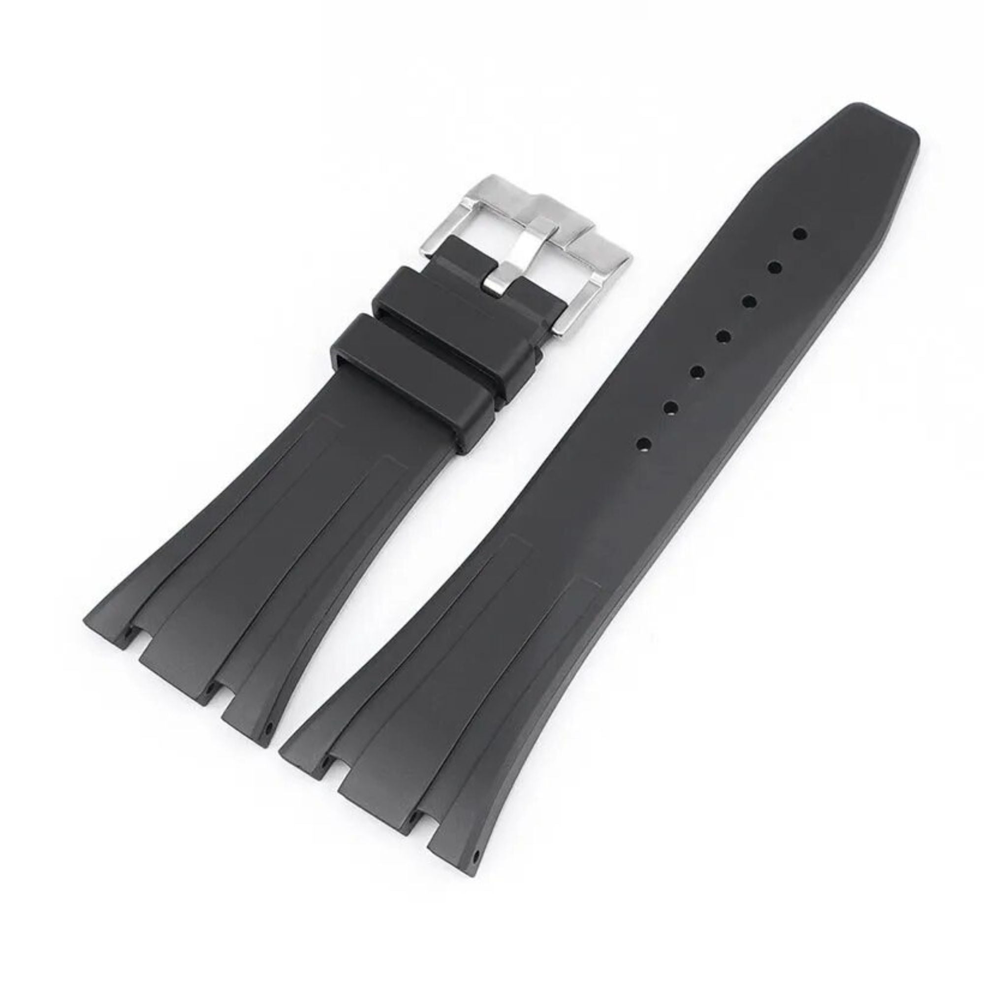 Kautschuk Armband - fur alle AP Royal Oak 41mm - Schwarz - Helvetus DE