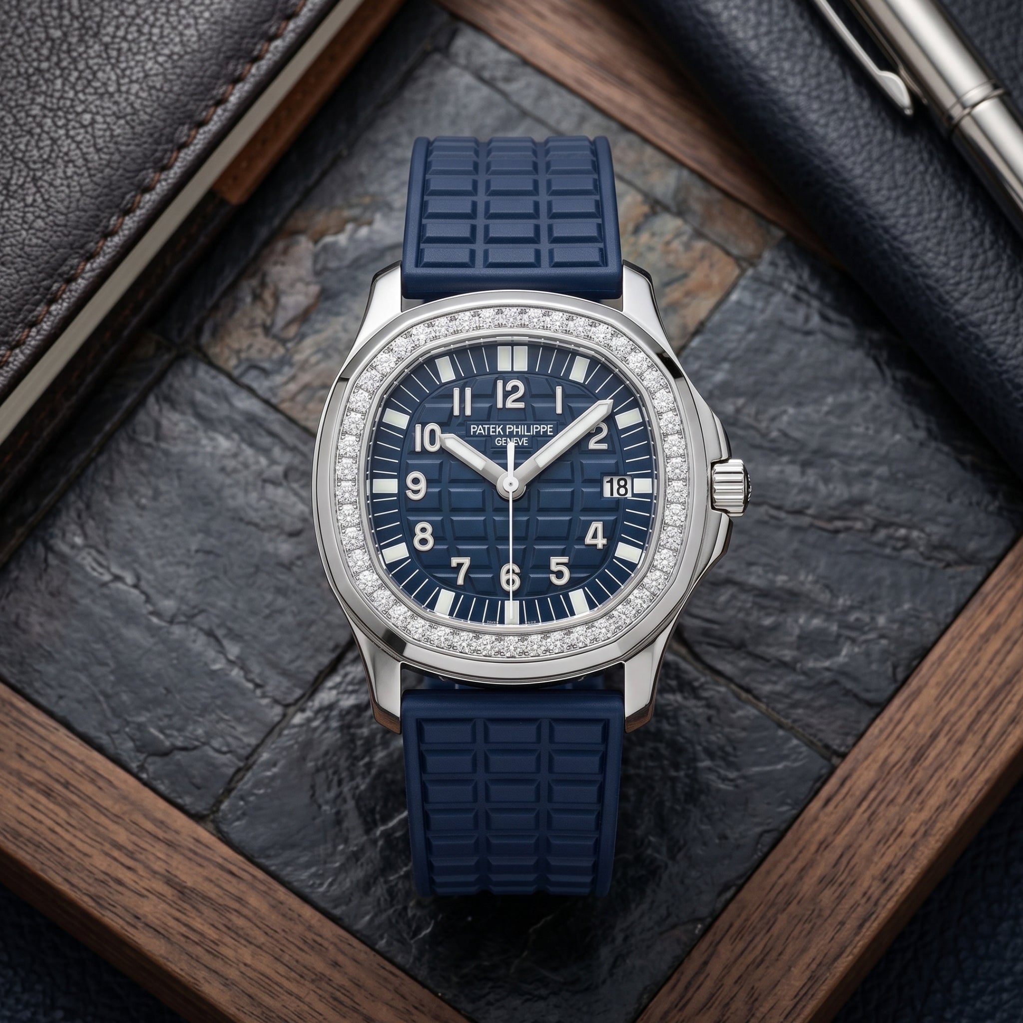 Kautschukarmband – Für Patek Philippe Aquanaut 5067A-001, 5065, 5066, 5064, 5068R – Blau - Helvetus