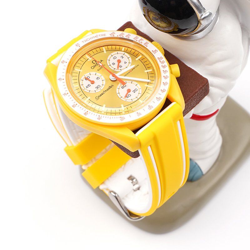Kautschukarmband – Für Mission to the Sun | Omega X Swatch | MoonSwatch – Gelb - Helvetus DE