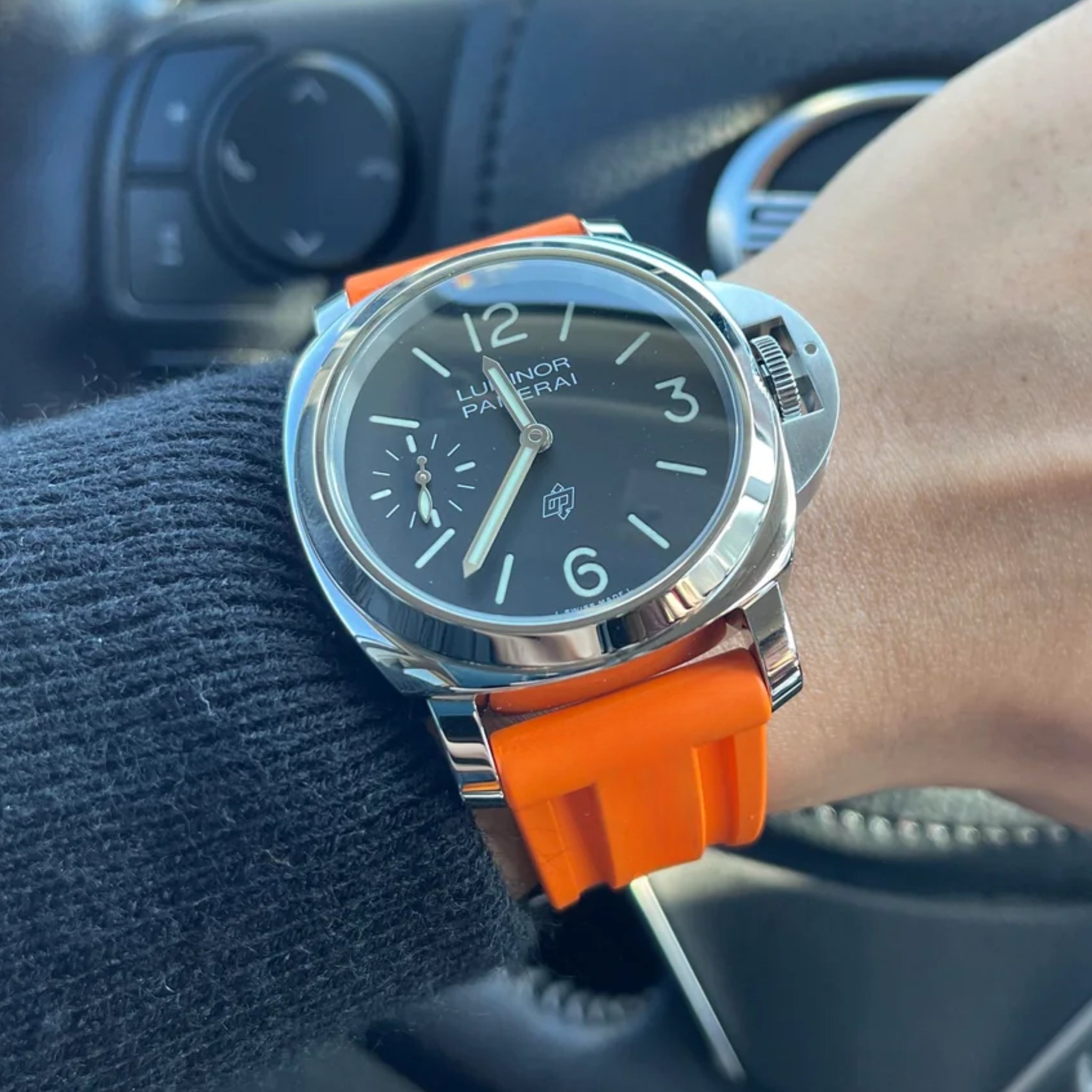 Kautschukarmband – Für Panerai – Orange - Helvetus DE