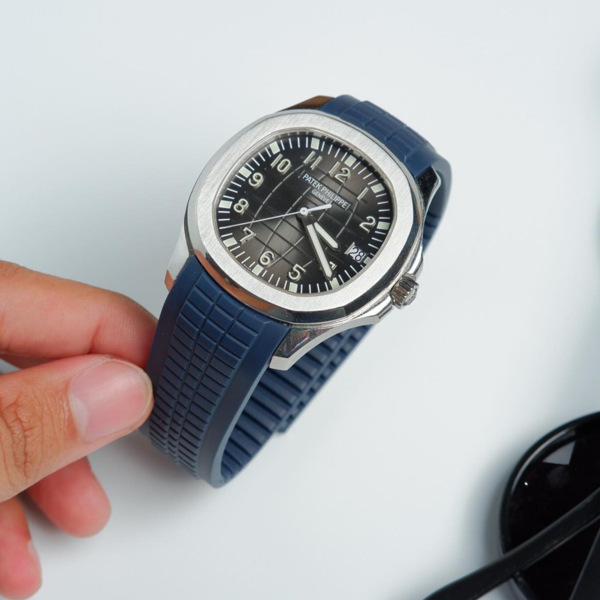 Kautschukarmband – Für Patek Philippe Aquanaut – Blau - Helvetus DE