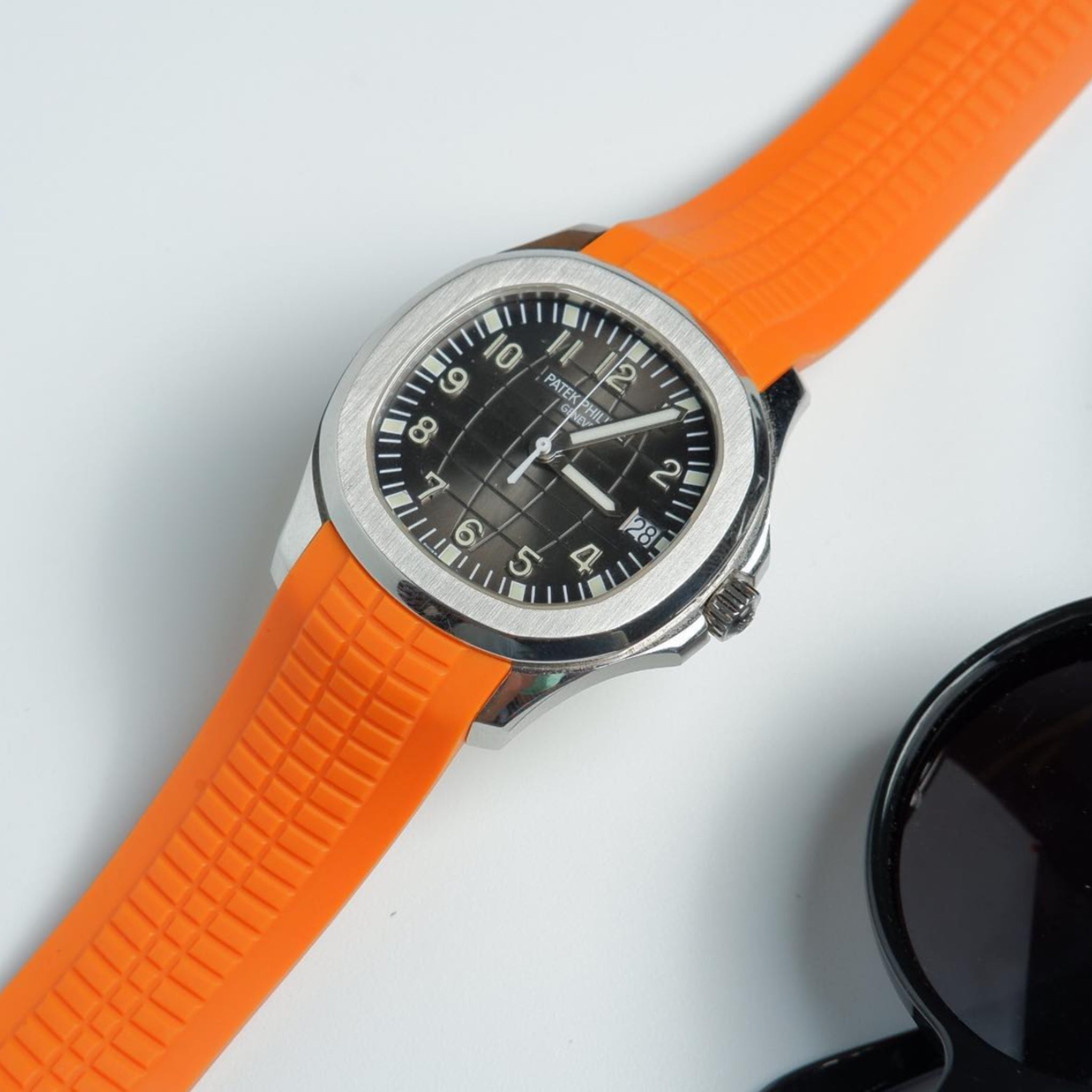 Kautschukarmband – Für Patek Philippe Aquanaut – Orange - Helvetus DE