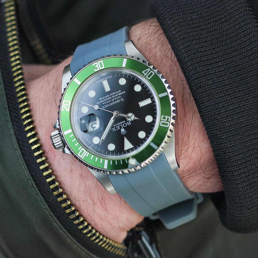 Kautschukarmband – für Rolex Submariner – Grau - Helvetus DE