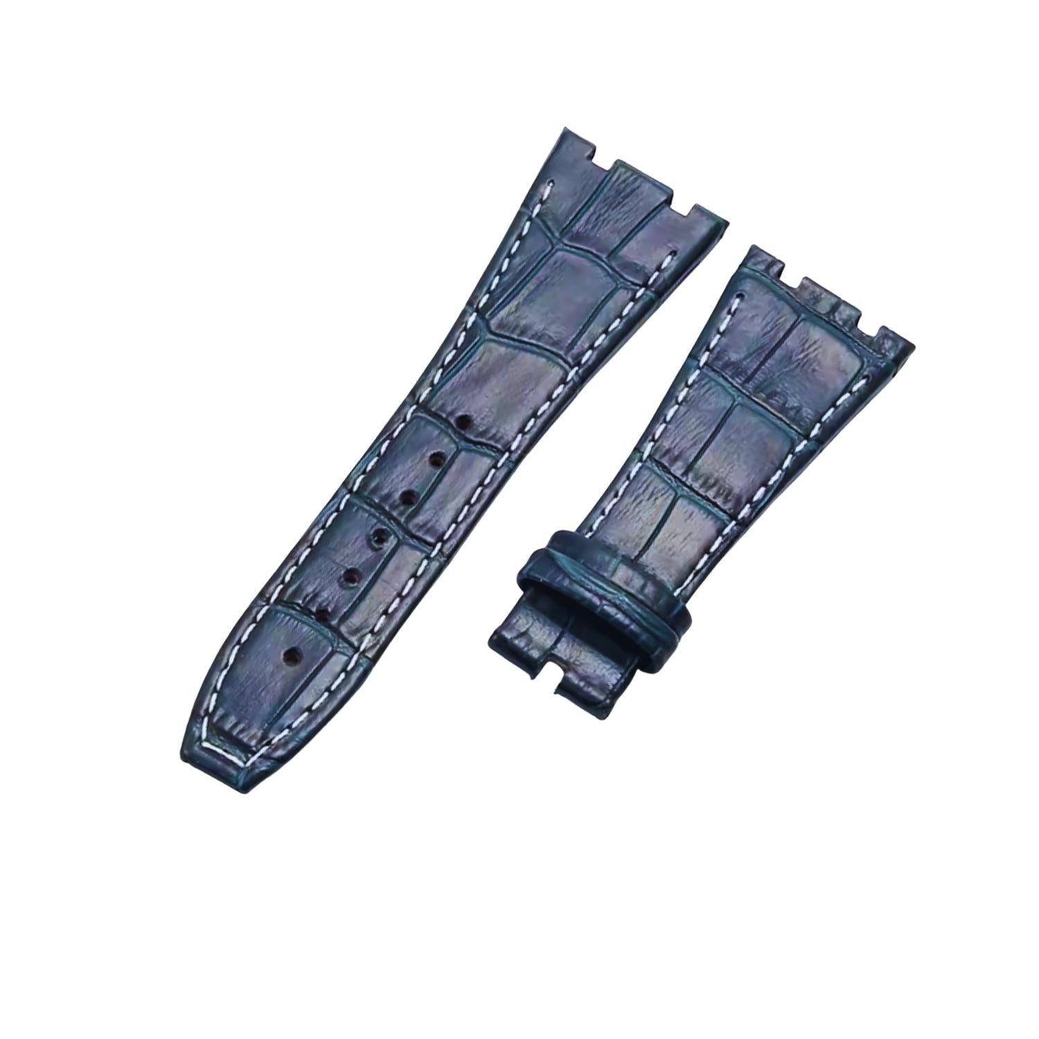 Krokodillederarmband – Für Audemars Piguet Royal Oak 41 mm – Blau - Helvetus DE