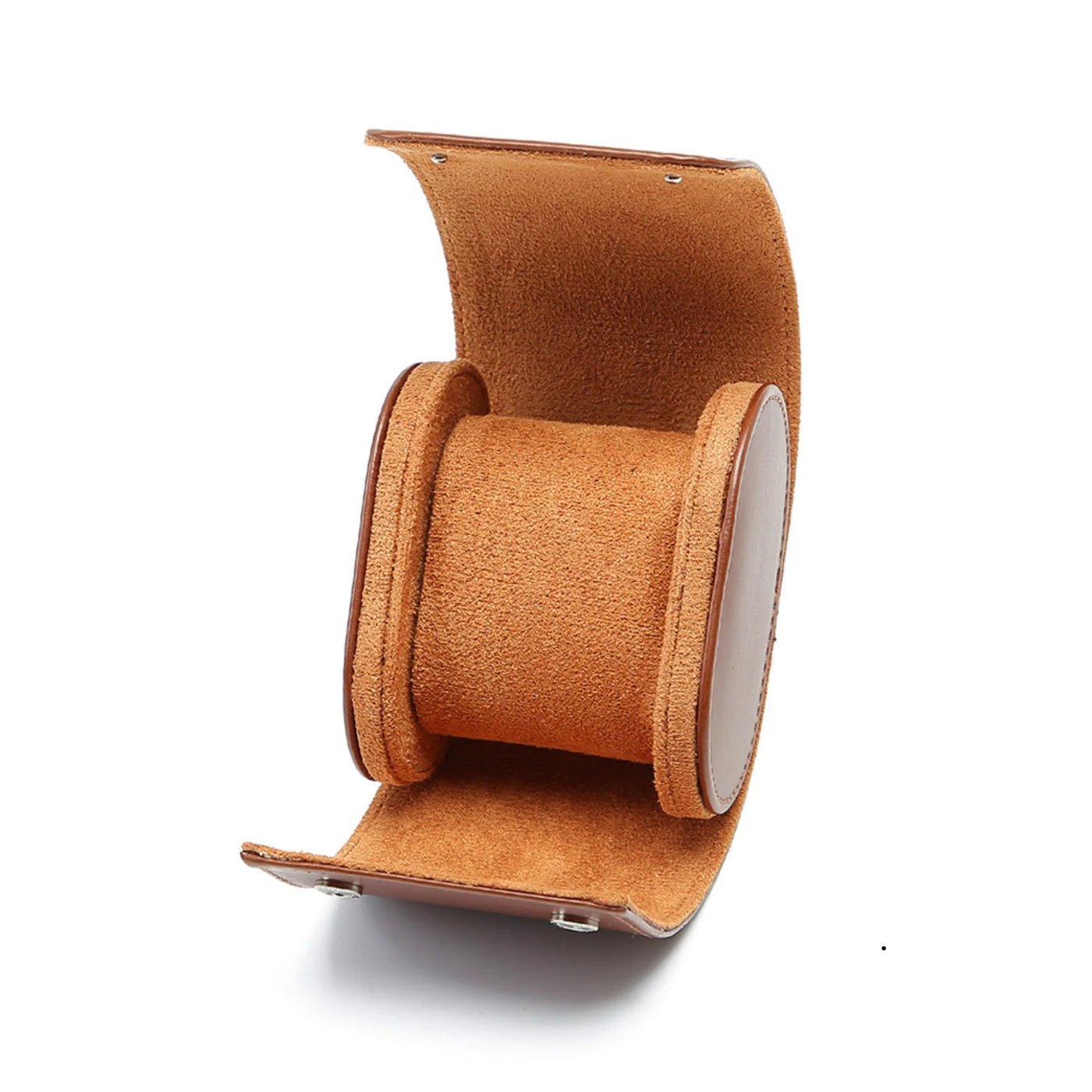 Leather Watch Roll - Single Travel Roll - Brown - Helvetus DE
