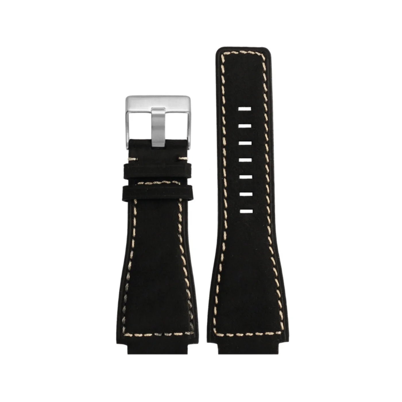Leder Armband - fur Bell & Ross BR - 01 | BR - 03 - Schwarz - Helvetus DE