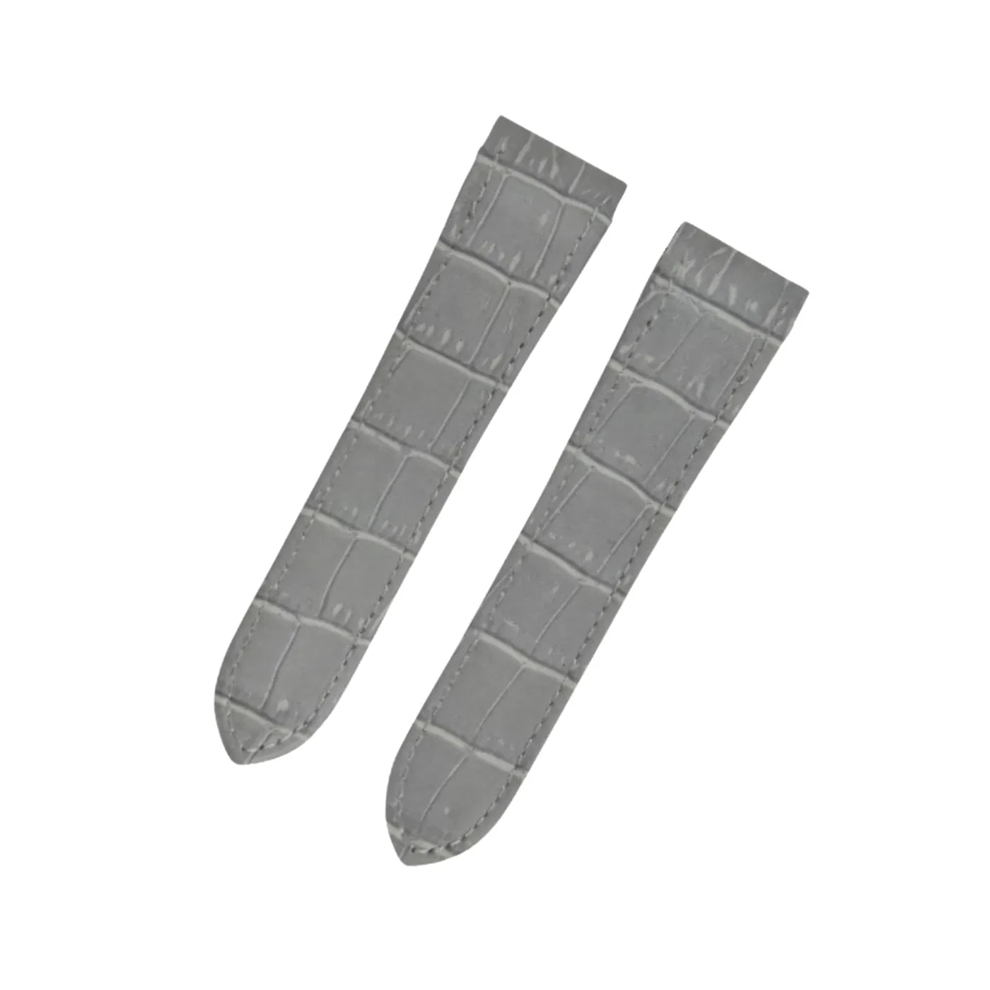 Leder Armband - für Cartier Santos 100 - Grau - Helvetus DE