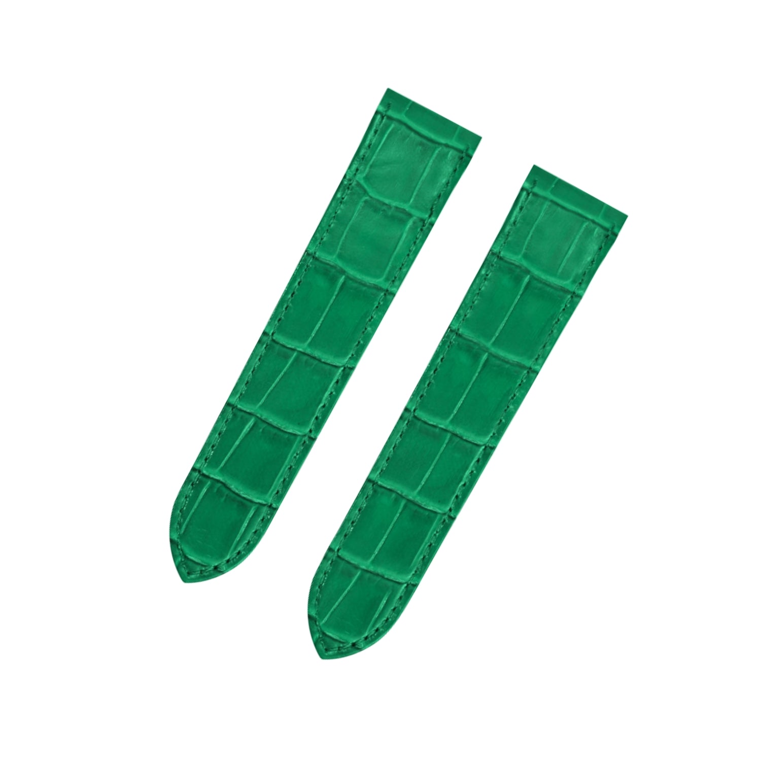 Leder Armband - für Cartier Santos 100 - Grün - Helvetus DE