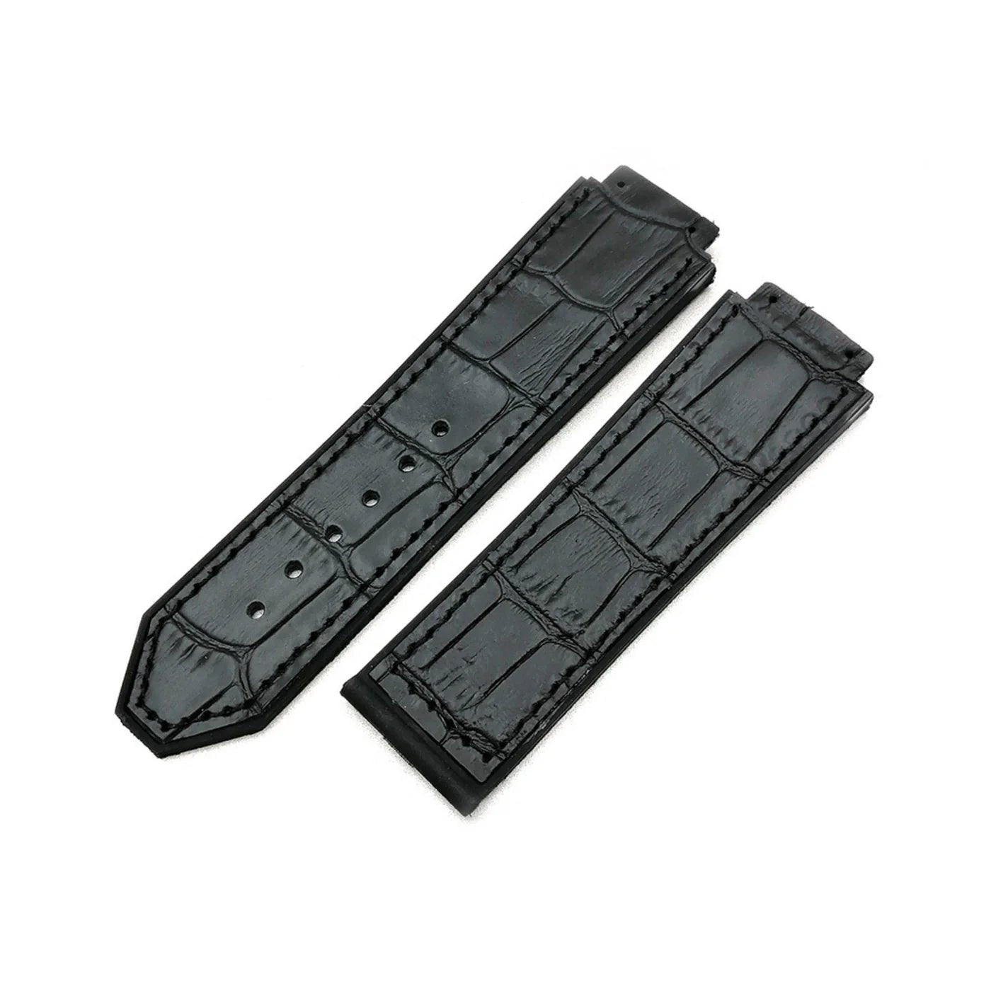 Kautschuk Armband für Hublot Big Bang 44mm - Schwarz
