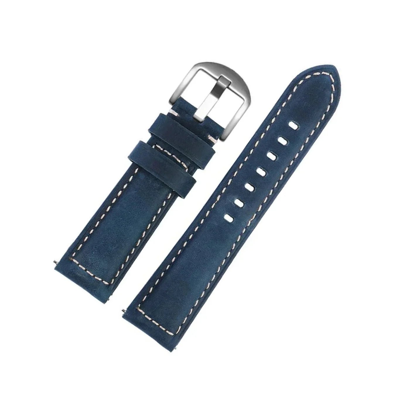 Leder Armband für MoonSwatch - Blau - Helvetus DE