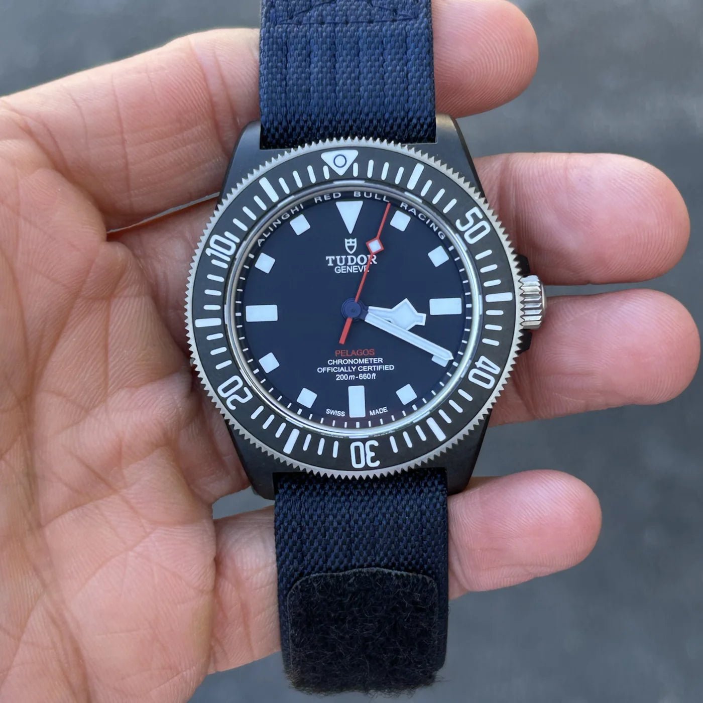 Nylon Armband - Für Tudor Pelagos FXD - Dunkel Blau - Helvetus DE