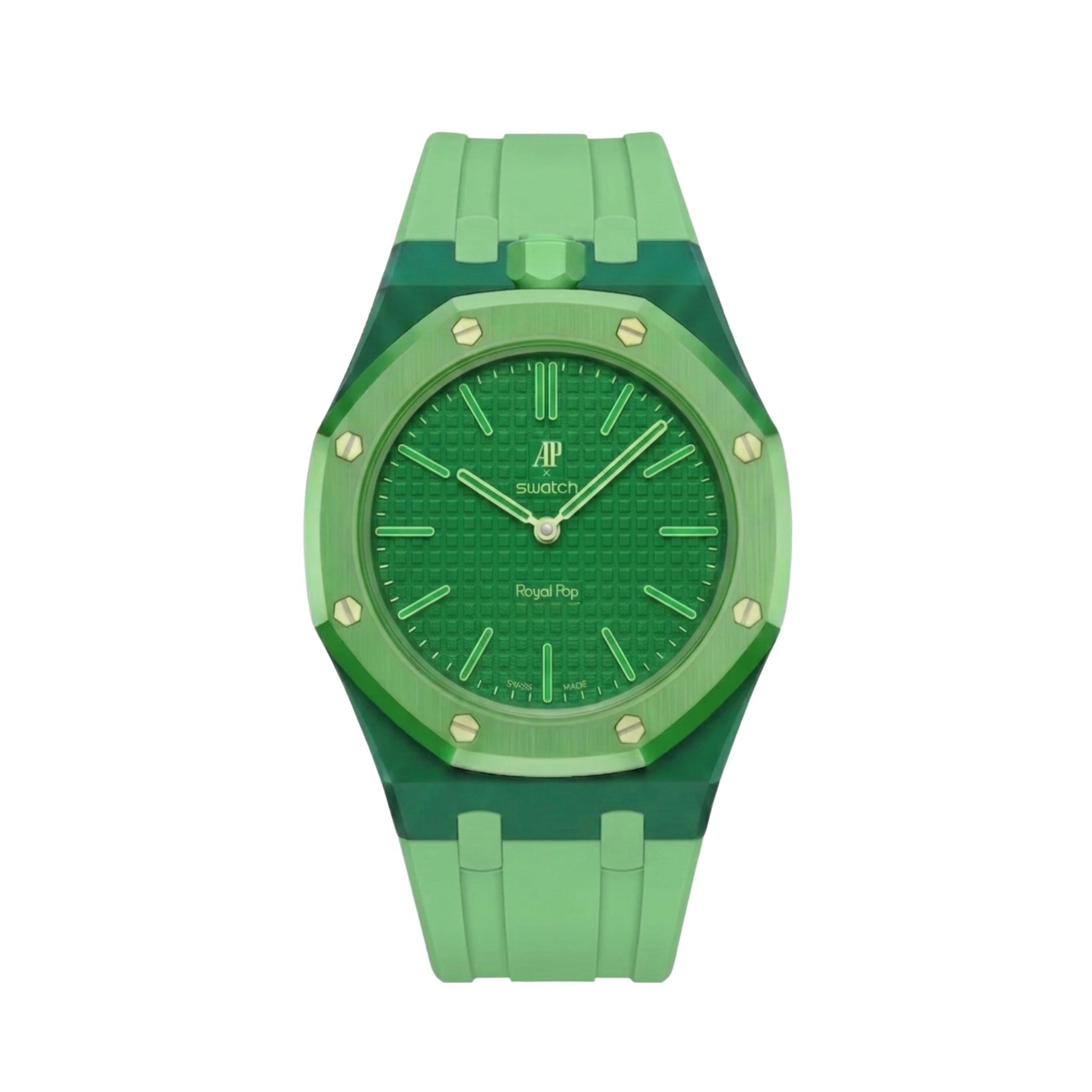 Royal Pop Armband & Gehäuse — Für Green Eight (Lépine, Krone bei 12 Uhr) - Helvetus