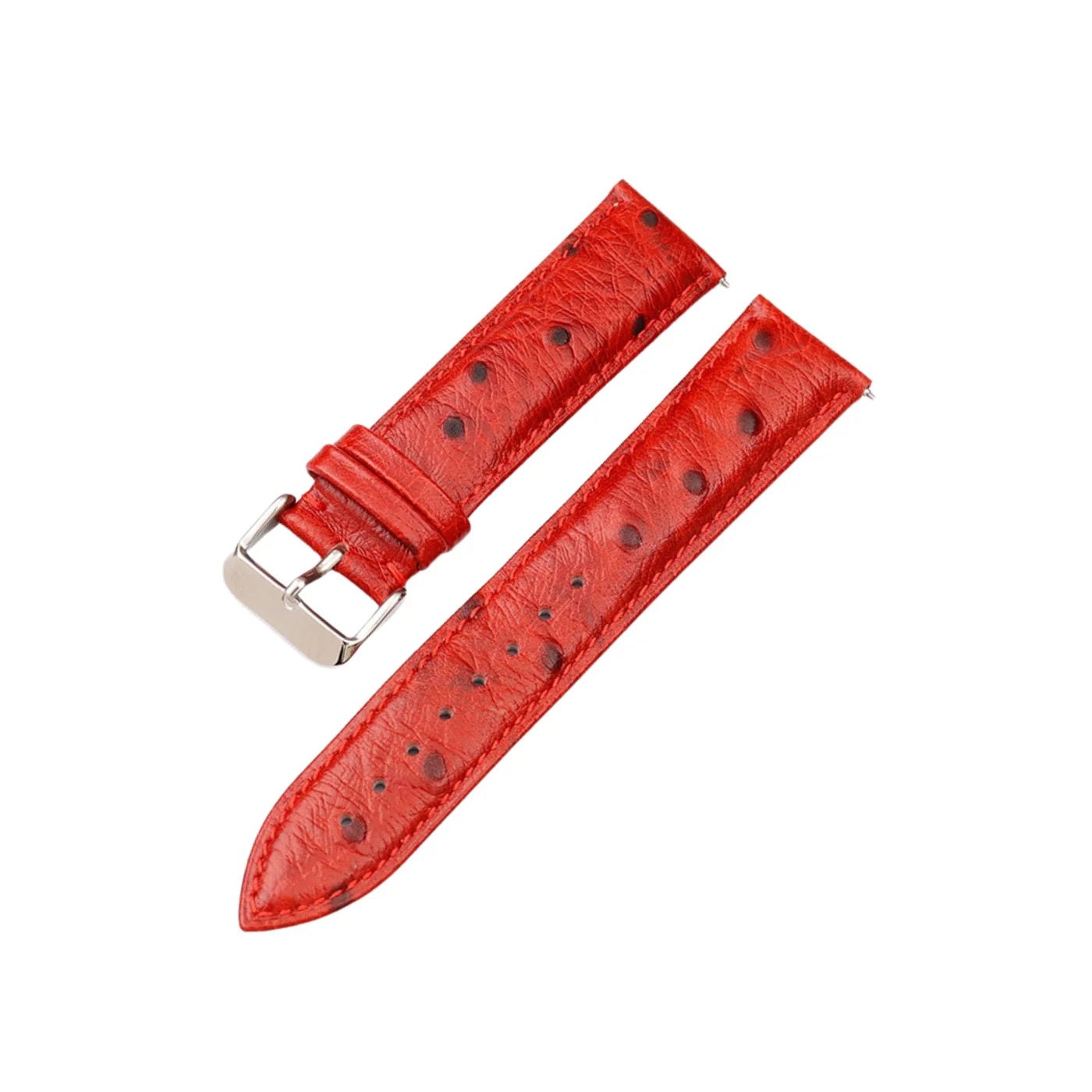 Strauss Leder Armband - Rot - Strauss Muster - Helvetus DE