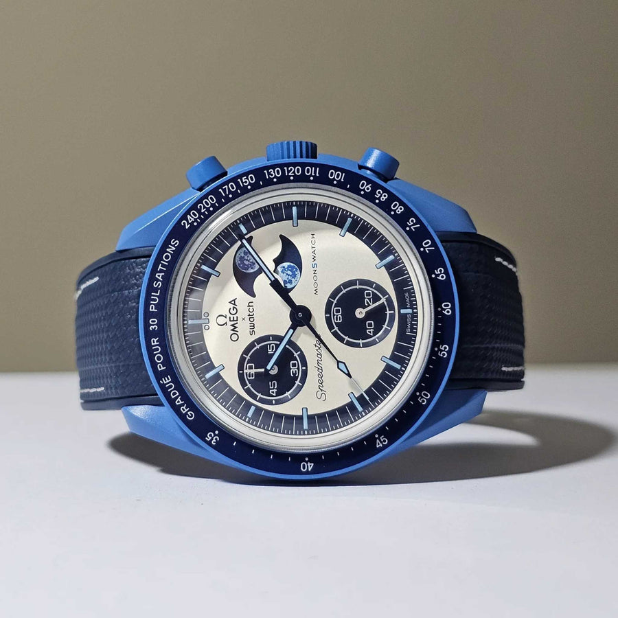 Mission to the Super Blue Moonphase Armbänder für MoonSwatch (Omega X Swatch) - Helvetus DE