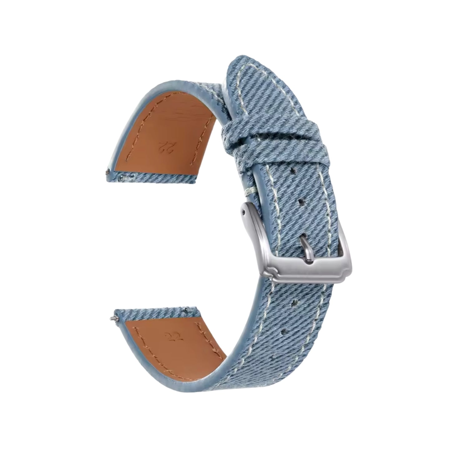 Blaues Handgefertigtes Denim - Uhrenarmband – DenimaTex™ von Helvetus® - Helvetus DE