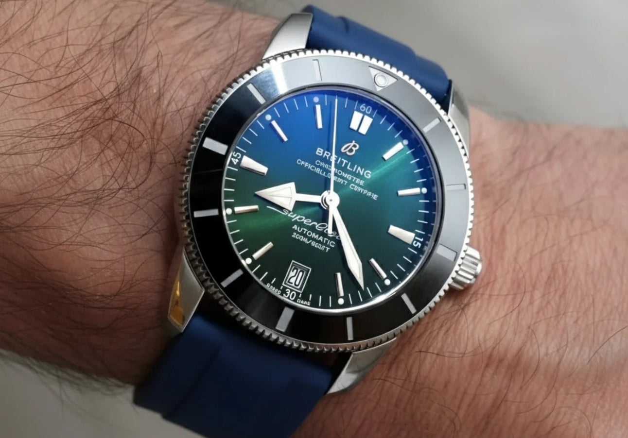 breitling handschuhe Kautschukarmband - Für Breitling Superocean - Dunkel Blau