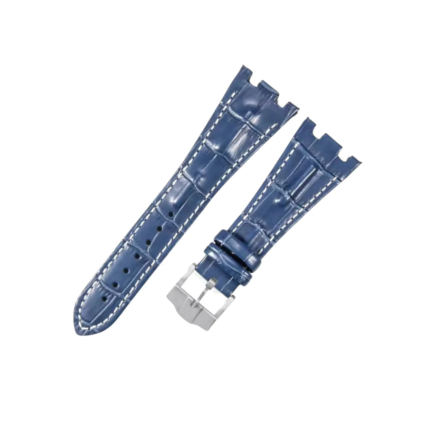 Krokodil Armband - fur alle AP Offshore 42mm - Blau