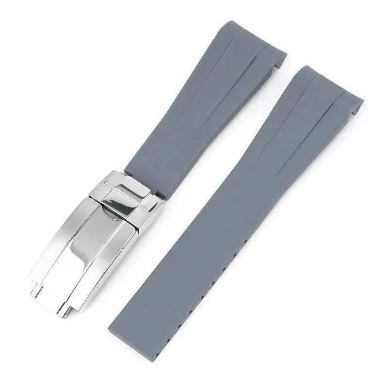 Deployant Rubber Strap - For Rolex Air - King - Grey - Helvetus