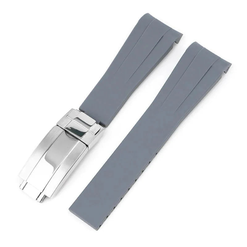 Deployant Rubber Strap - For Rolex Milgauss - Grey - Helvetus