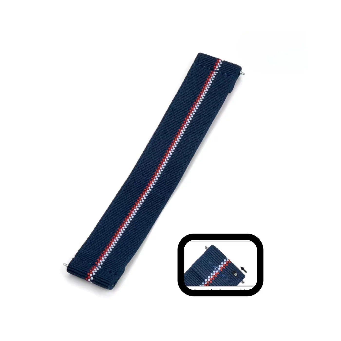 Elastic Strap - Blue/Red/White- Any Lug Width