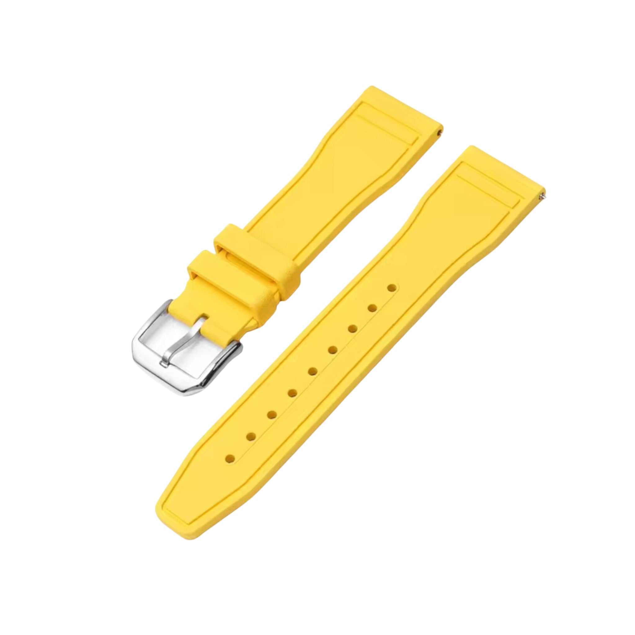 FKM Rubber Strap - For IWC Portugieser/Aquatimer/All Pilot Models/Portugieser/Portofino - Yellow - Helvetus