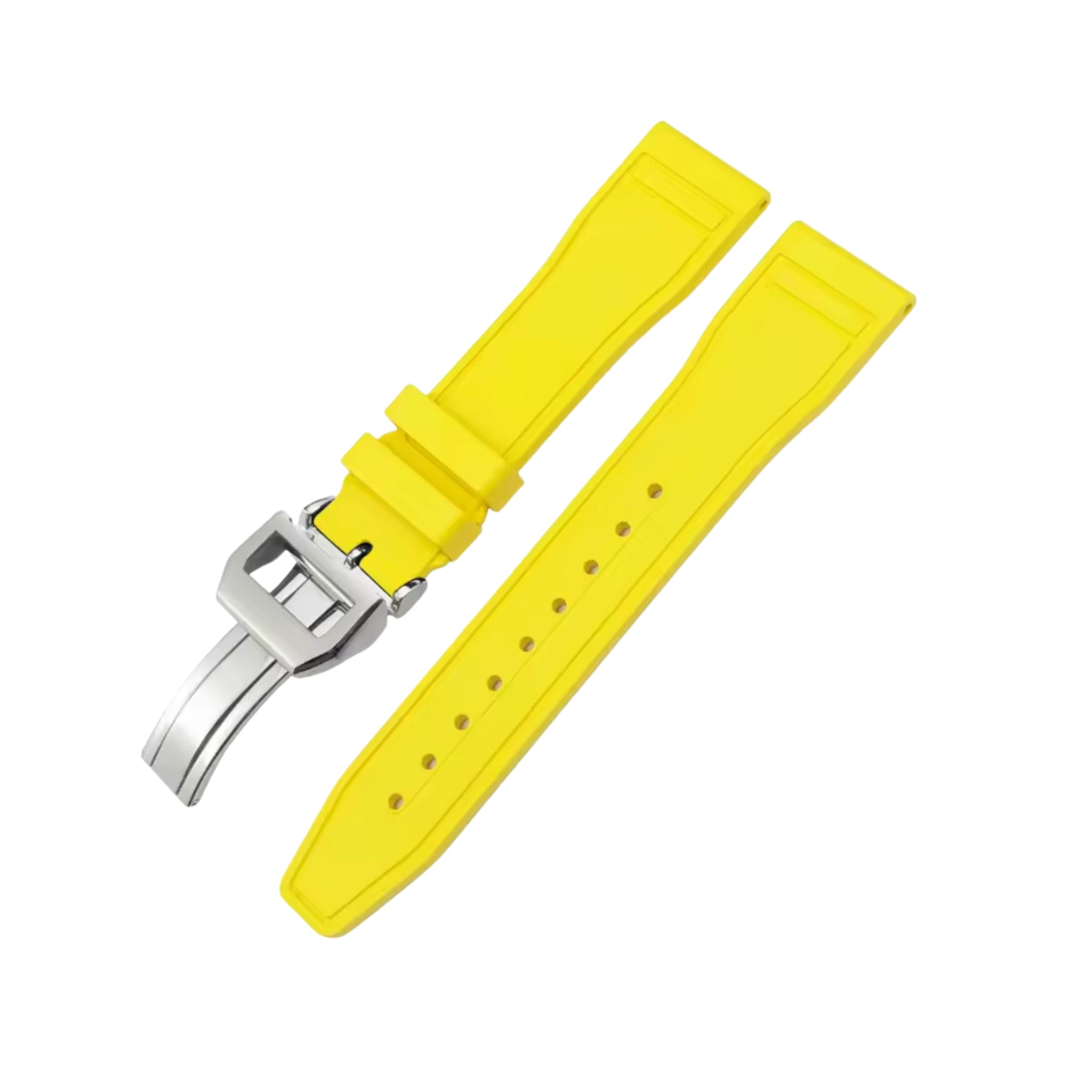 FKM Rubber Strap - For IWC Portugieser/Aquatimer/All Pilot Models/Portugieser/Portofino - Yellow - Helvetus