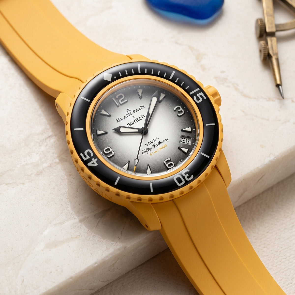 Kautschuk Armband für Blancpain X Swatch - Pacific Ocean - Helvetus