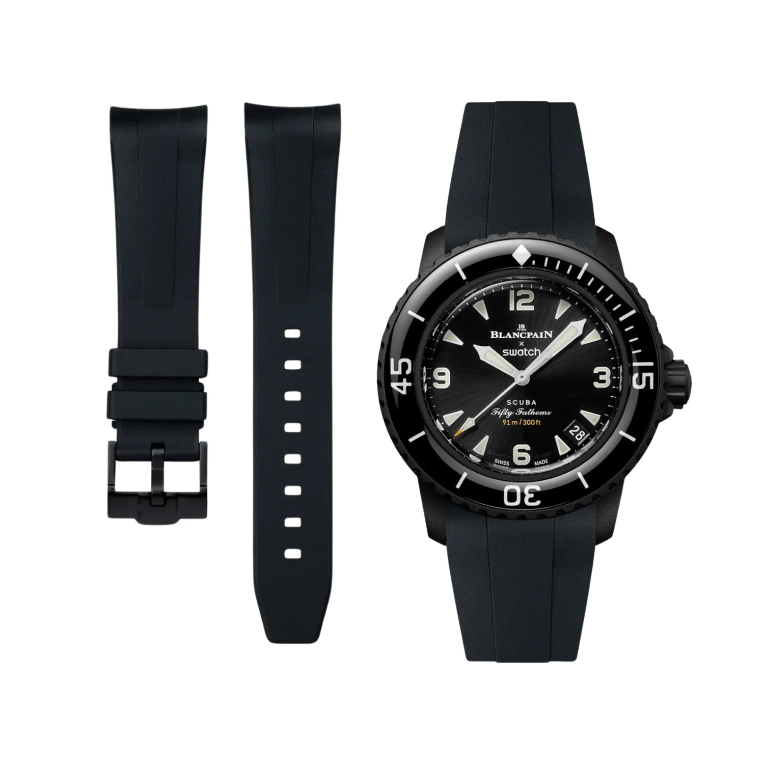 Kautschuk Armband für Blancpain X Swatch - Ocean Of Storms - Helvetus DE