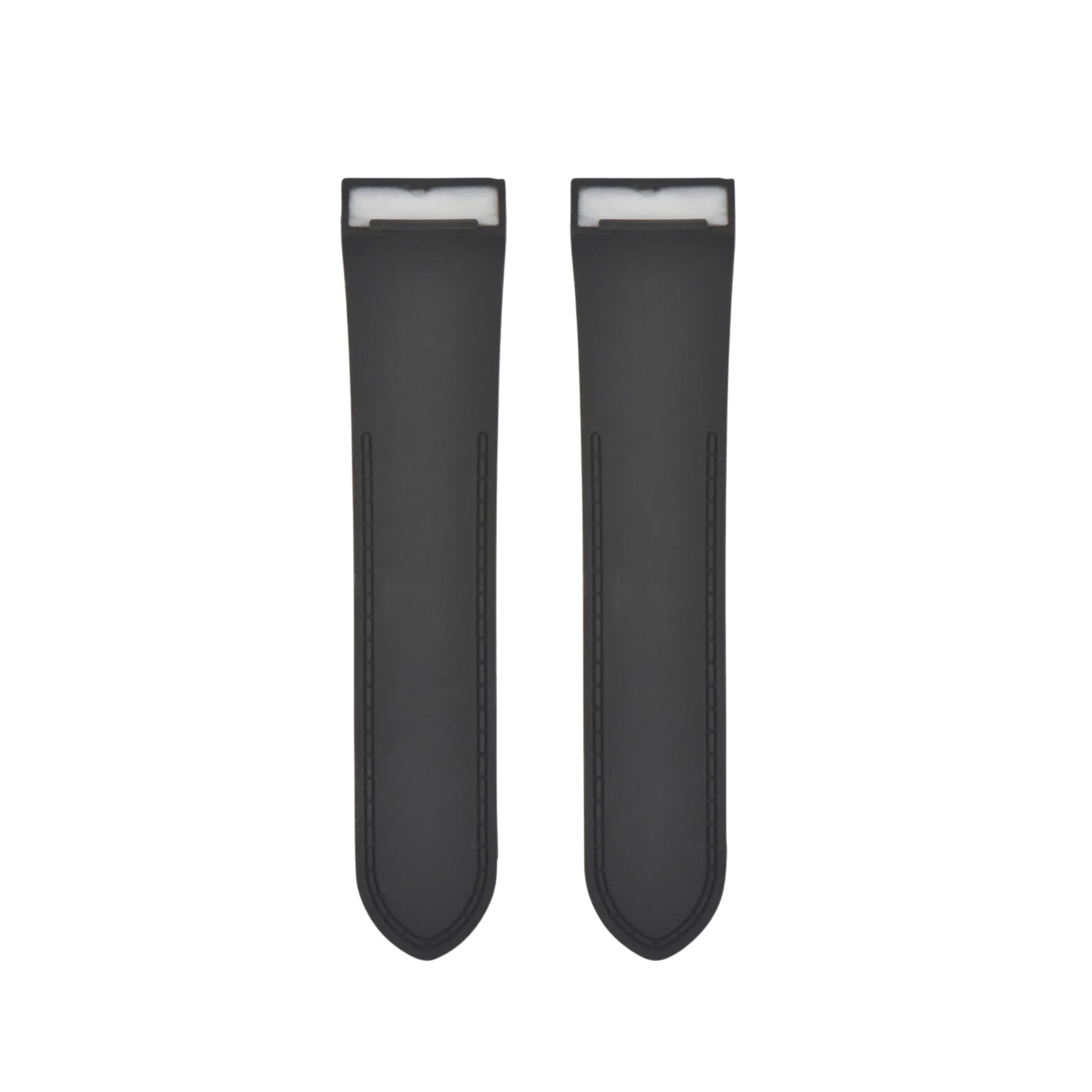Kautschuk Armband für Cartier Santos 100 XL – Schwarz - Helvetus DE