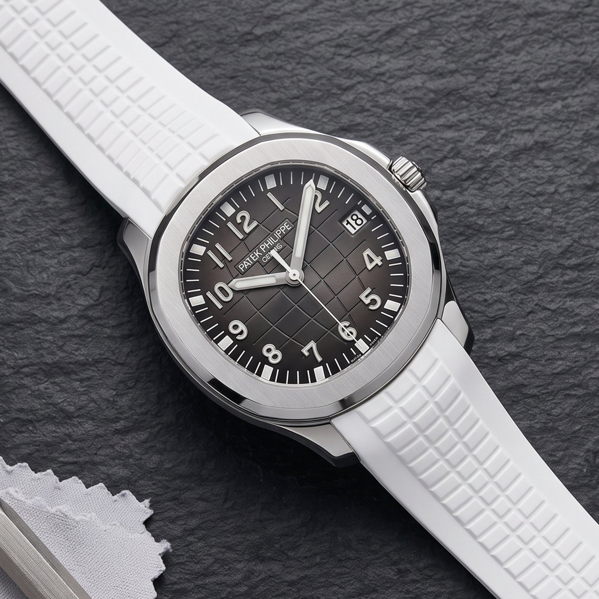 Kautschukarmband – Für Patek Philippe Aquanaut – Weiss - Helvetus
