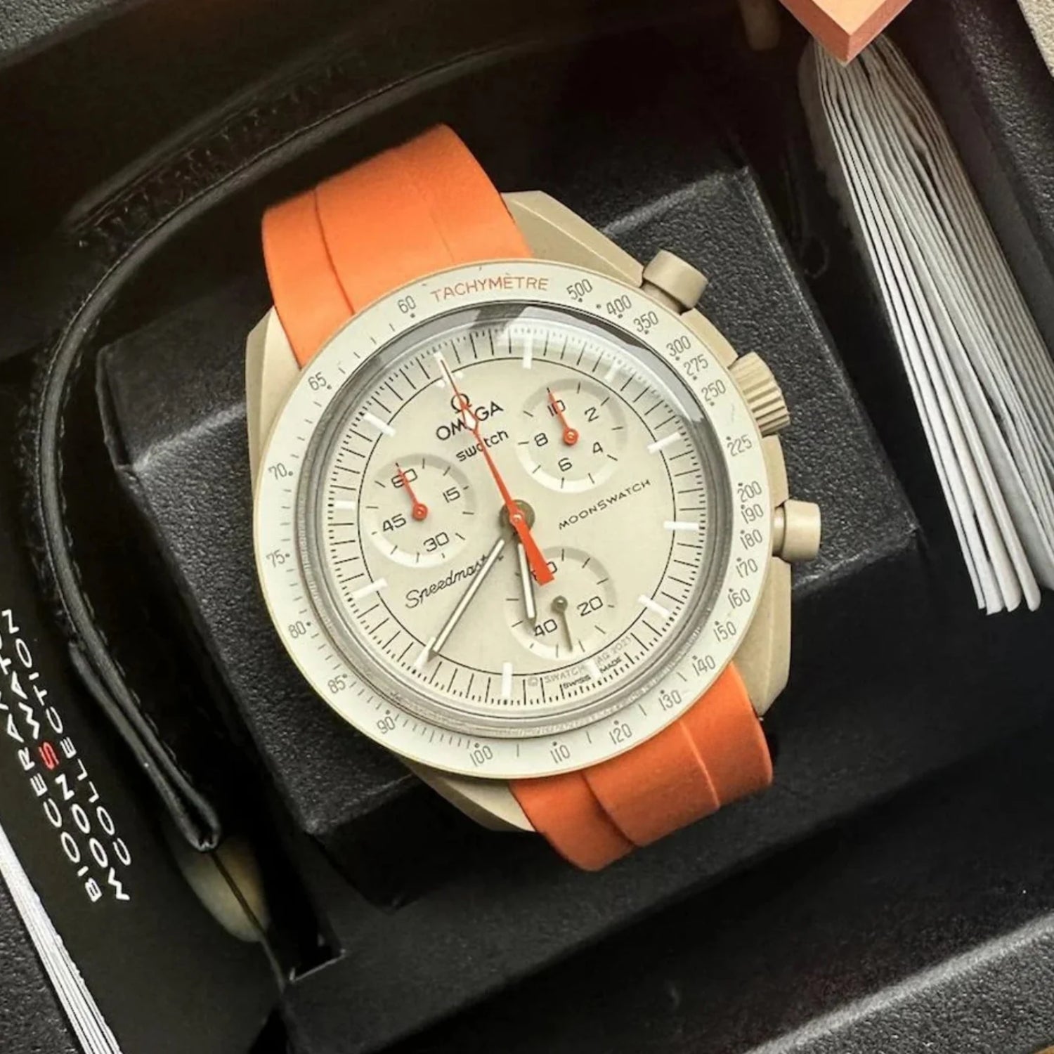 Kautschukarmband – Für Mission to Jupiter | Omega X Swatch | MoonSwatch – Orange - Helvetus DE
