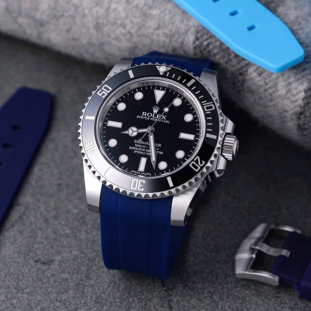 Kautschukarmband – für Rolex Submariner – dunkel Blau - Helvetus DE