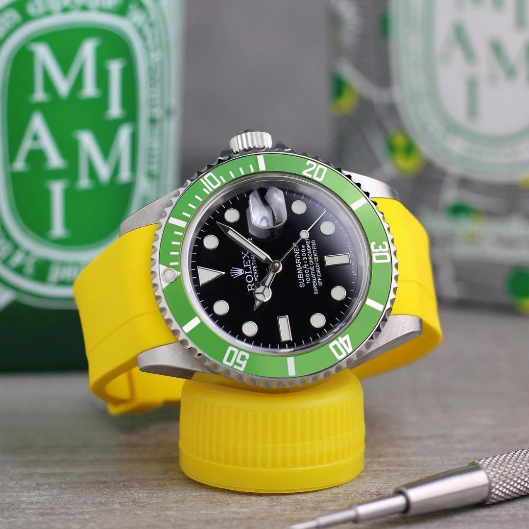 Kautschukarmband – für Rolex Submariner – Gelb - Helvetus DE