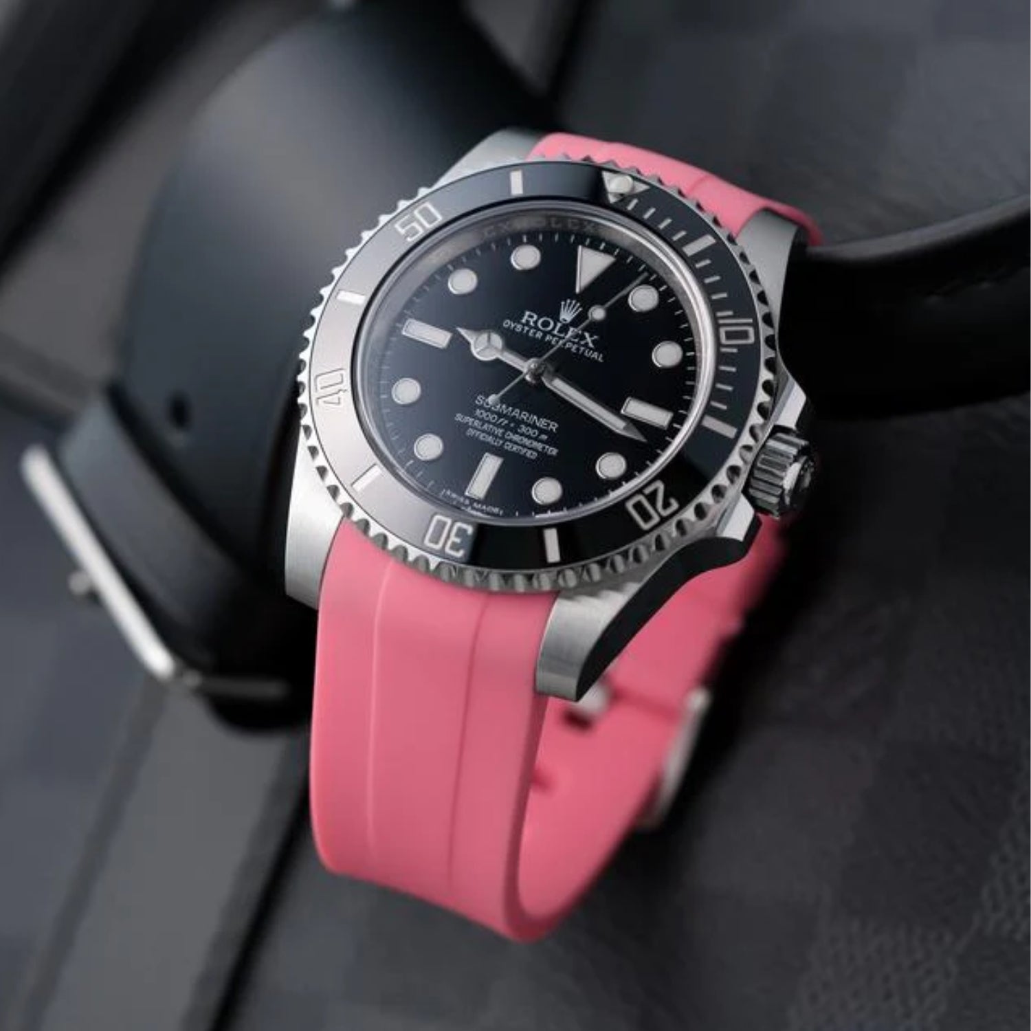 Kautschukarmband – für Rolex Submariner – Pink - Helvetus DE