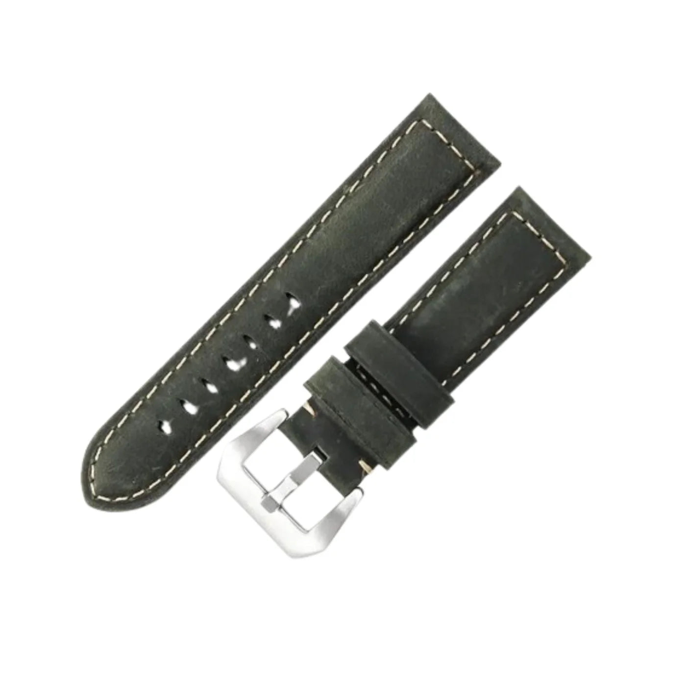 Leder Armband - Für Panerai - Oliven Grün