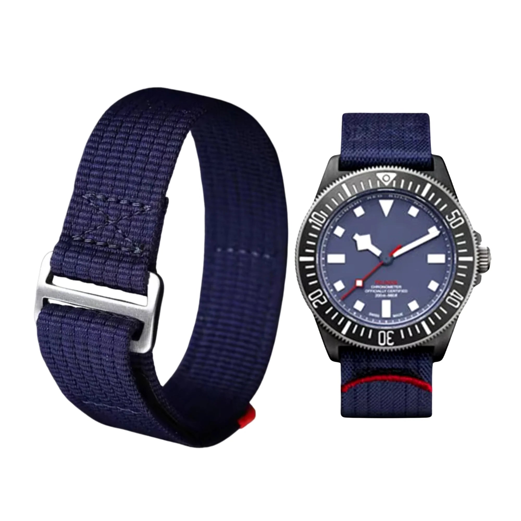 Nylon Armband - Für Tudor Pelagos FXD - Dunkel Blau