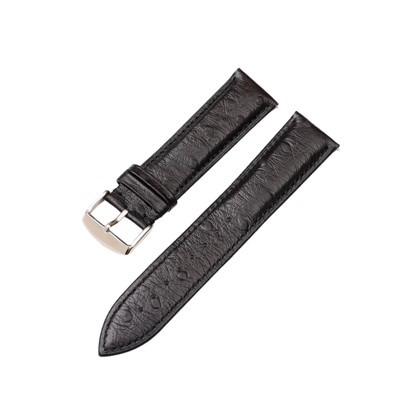 Strauss Leder Armband - Schwarz - Strauss Muster