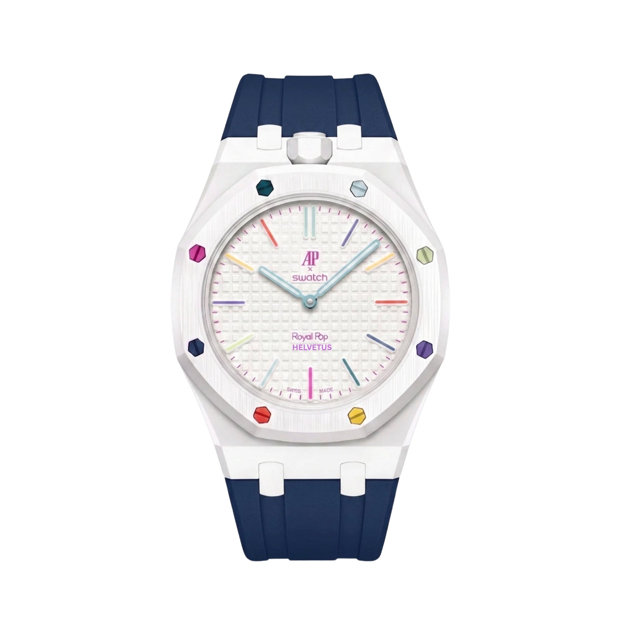 Royal Pop Armband & Gehäuse — für Huit Blanc (Krone bei 12 Uhr) - Helvetus DE