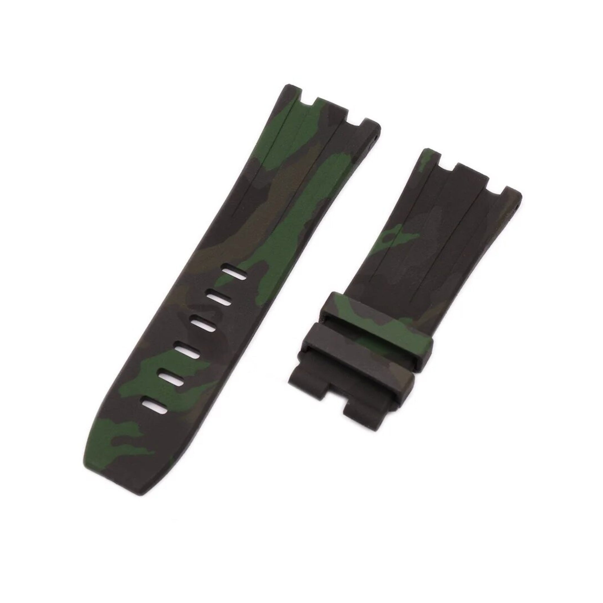 Rubber Strap - For all AP Offshore 42mm - Dark Green Camo - Helvetus