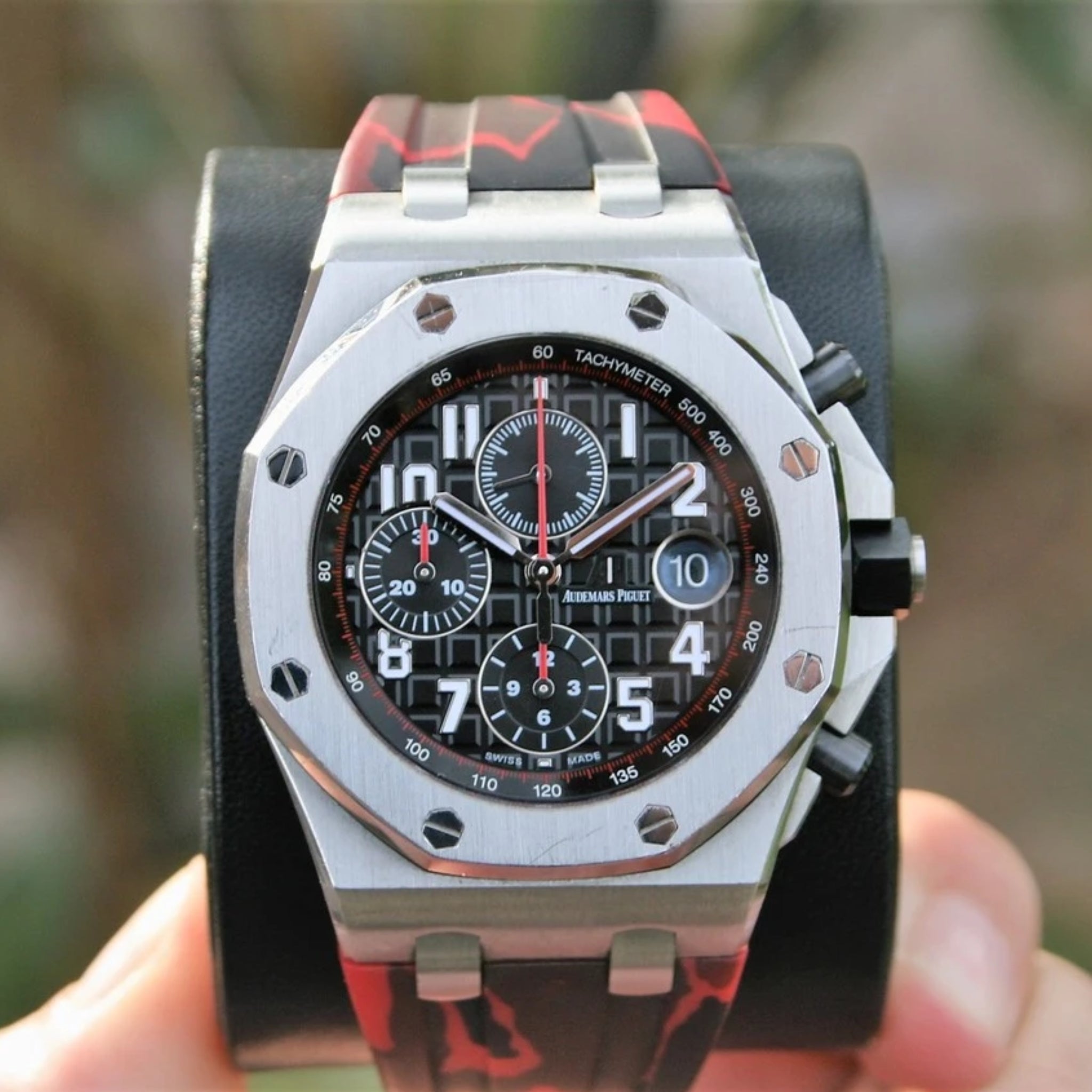 Rubber Strap - For all AP Offshore 42mm - Red Camo - Helvetus