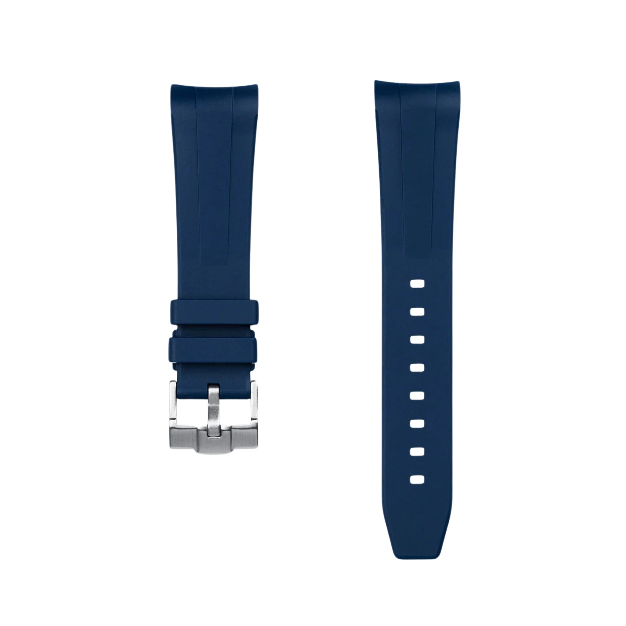 Rubber Strap - For Blancpain X Swatch - Blue Lagoon - Navy Blue - Helvetus