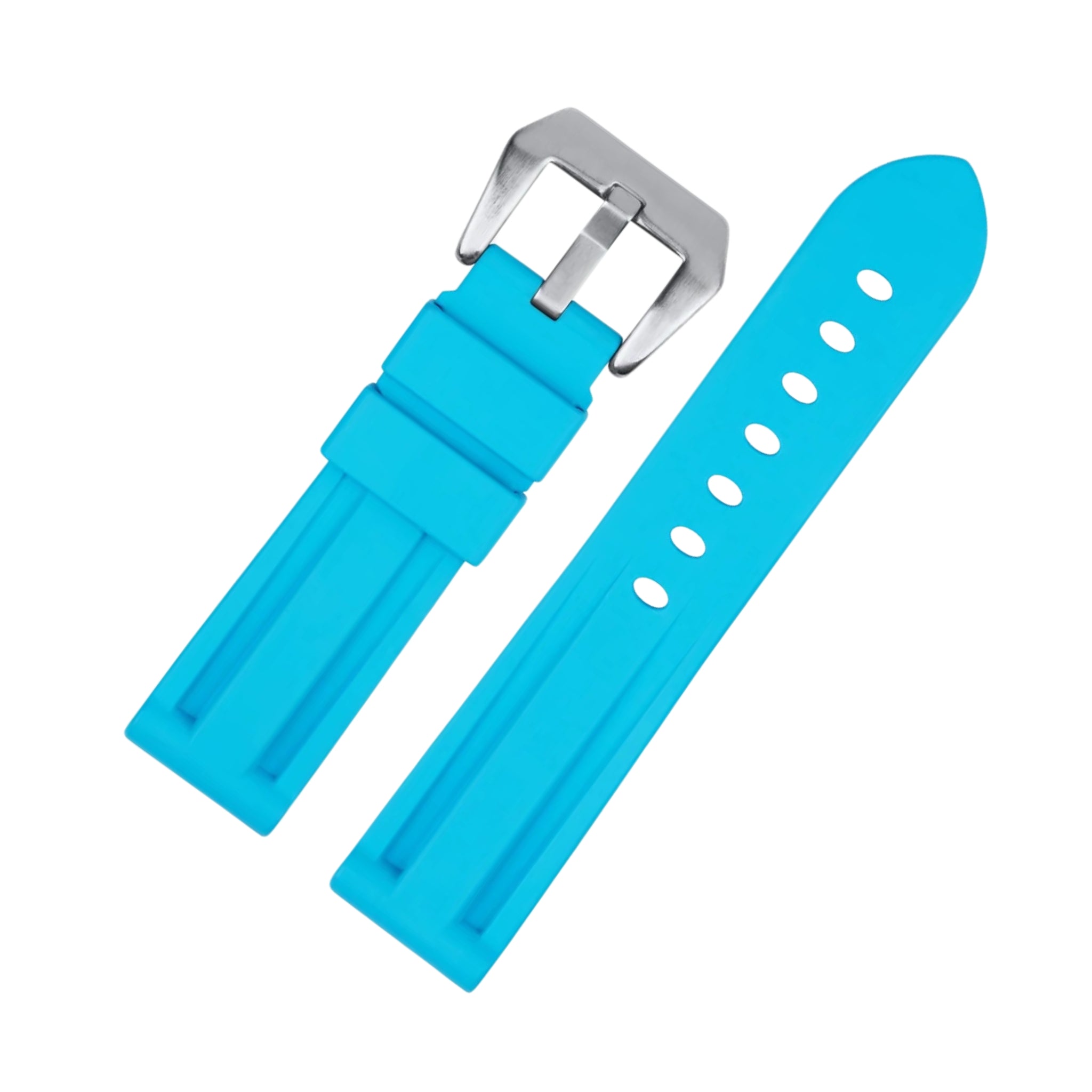 Rubber Strap - For Panerai - Light Blue - Helvetus