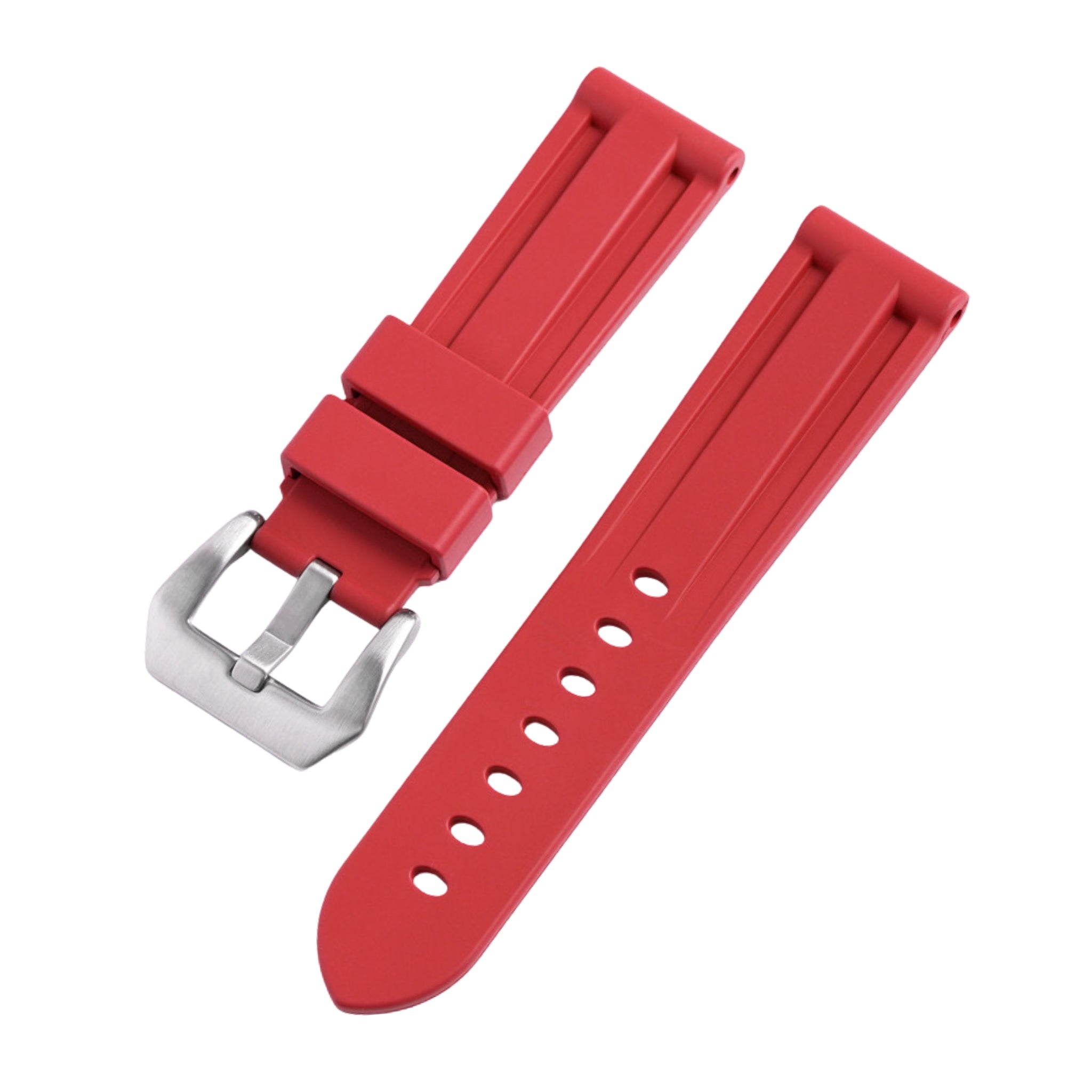 Rubber Strap - For Panerai - Red - Helvetus