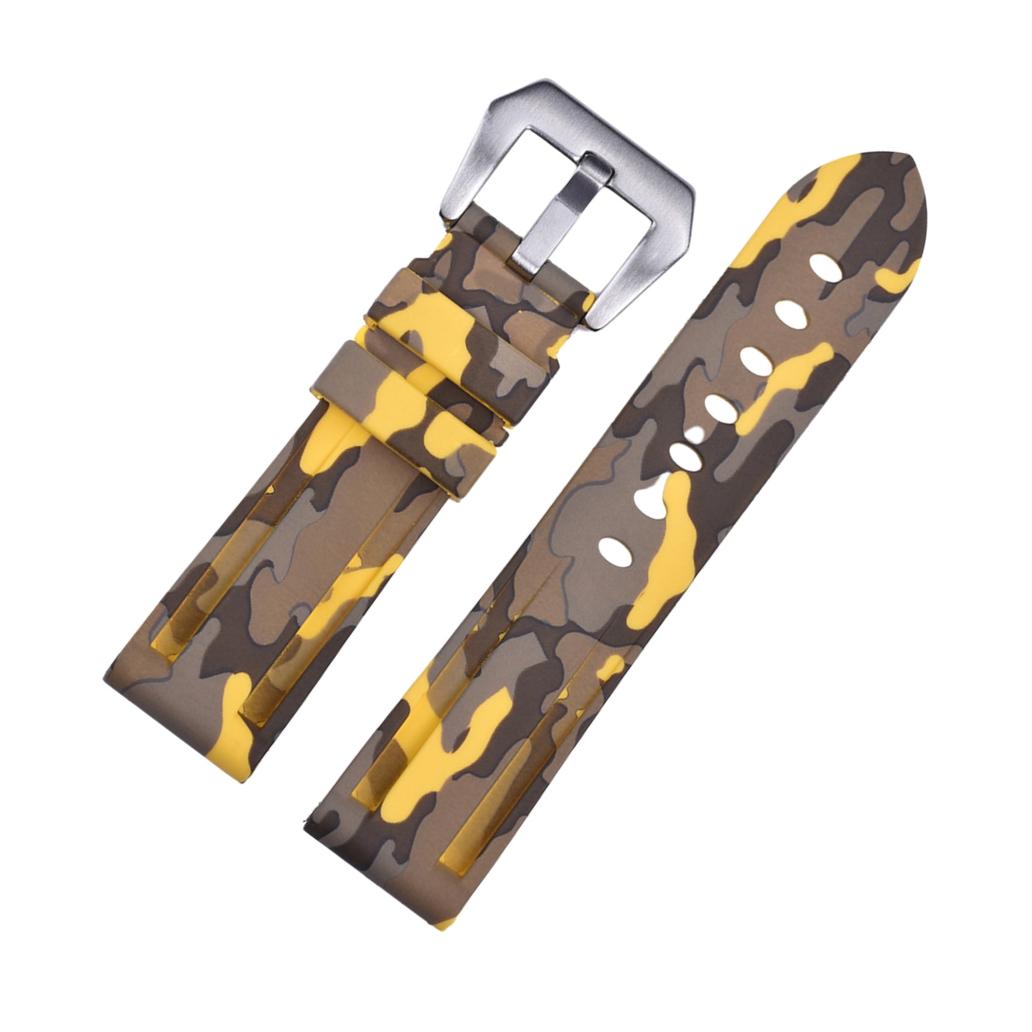 Rubber Strap - For Panerai - Yellow Camo - Helvetus