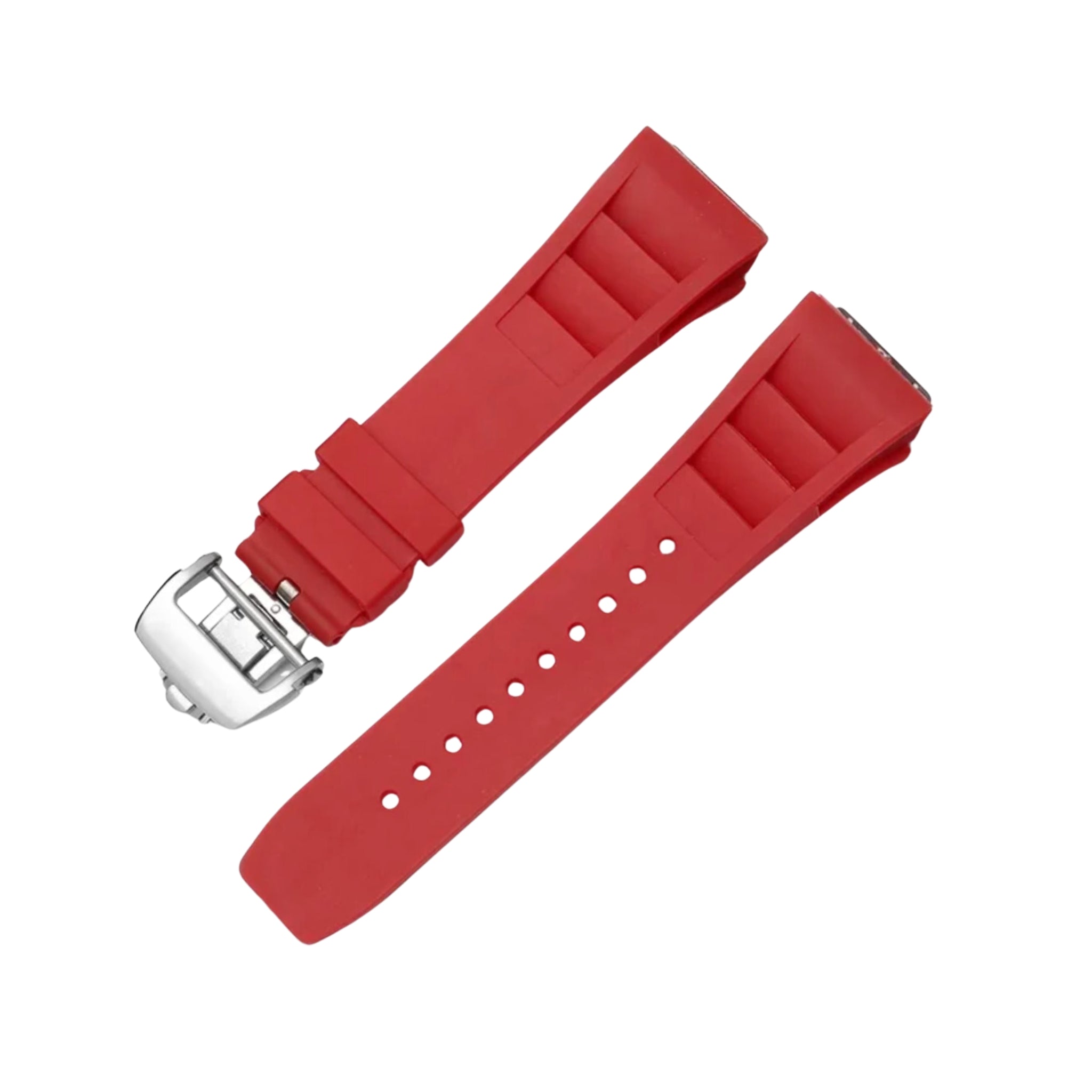 Rubber Strap - For Richard Mille RM011 - Red - Helvetus