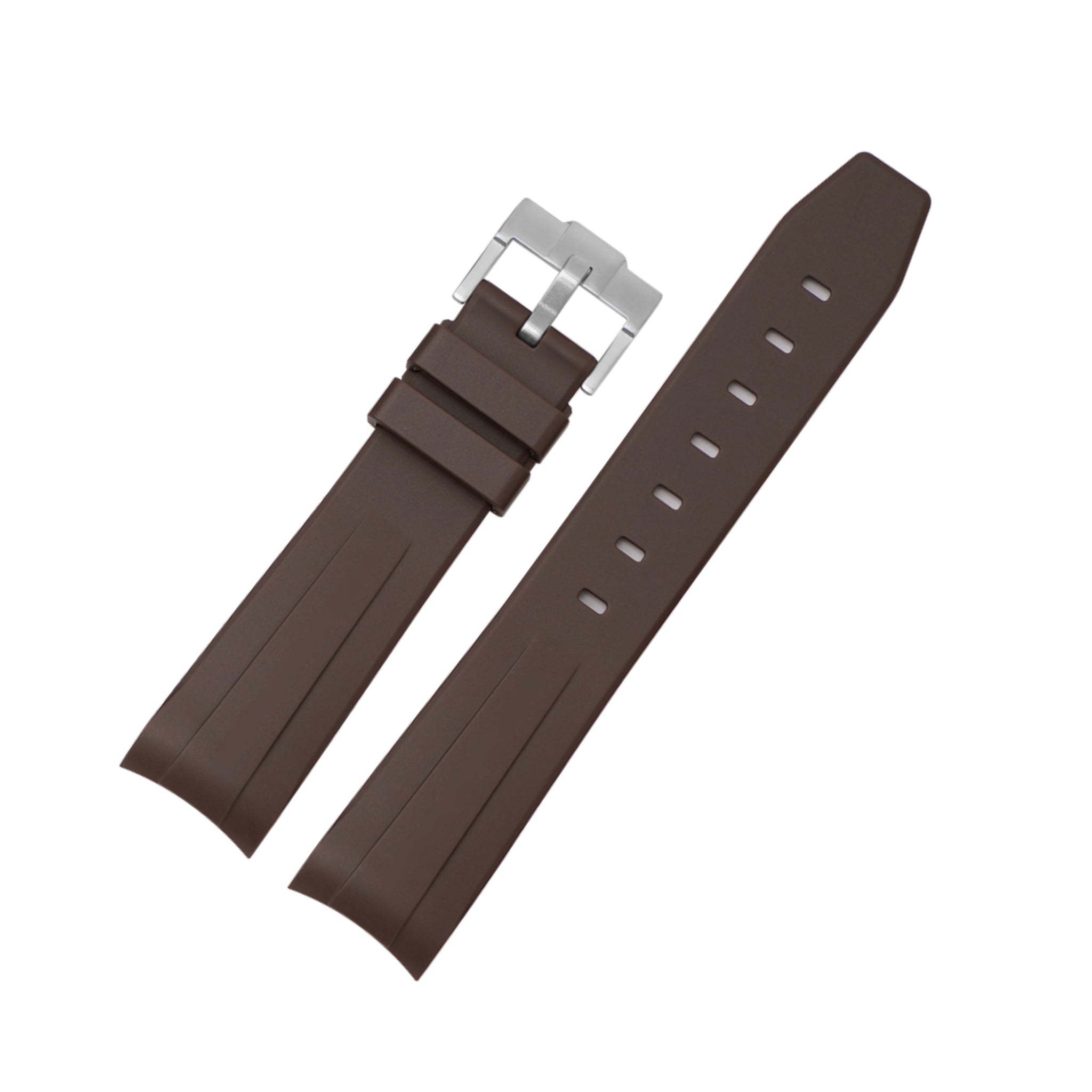 Rubber Strap - For Rolex Datejust 36 - Brown - Helvetus